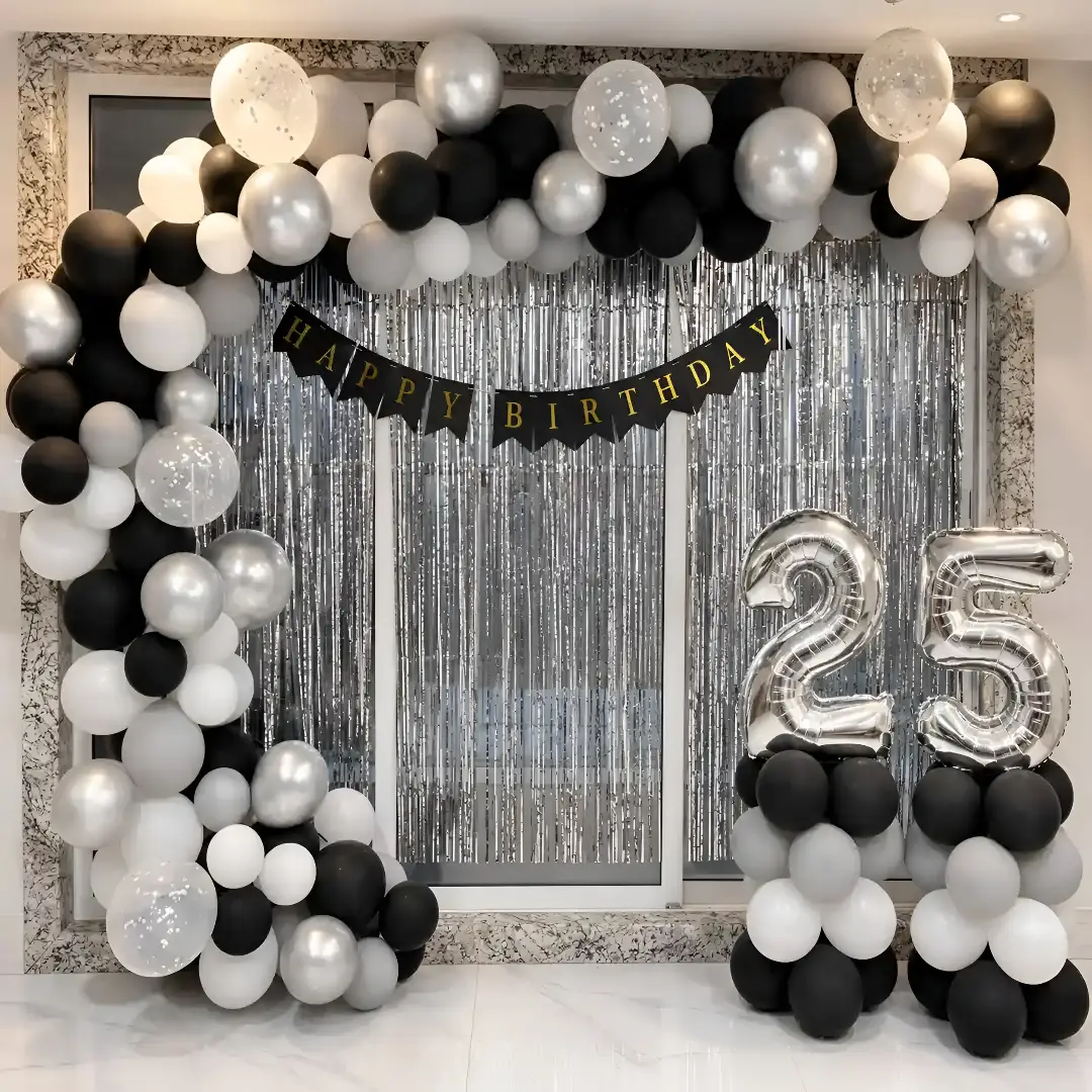 Happy Birthday Balloon Arch