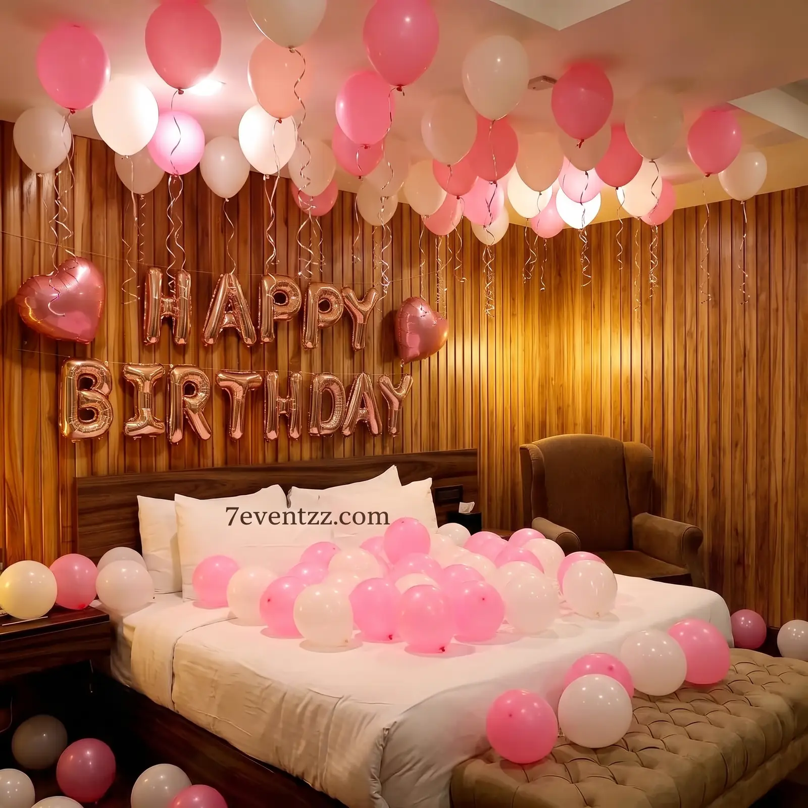 Surprise Room Decoration with happy birthday letter foil — photo 2
