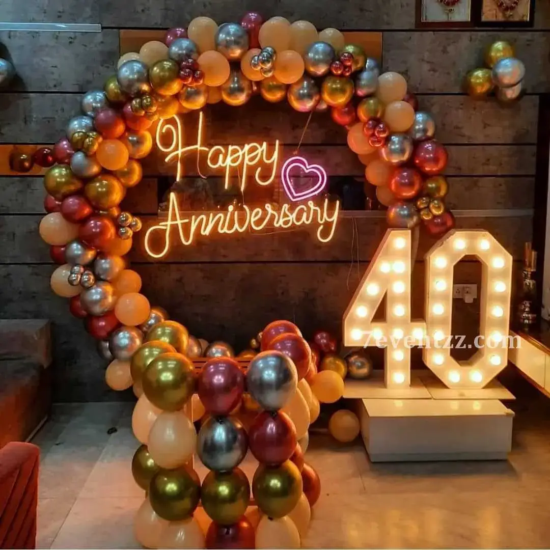 Marriage Anniversary Ring Decoration