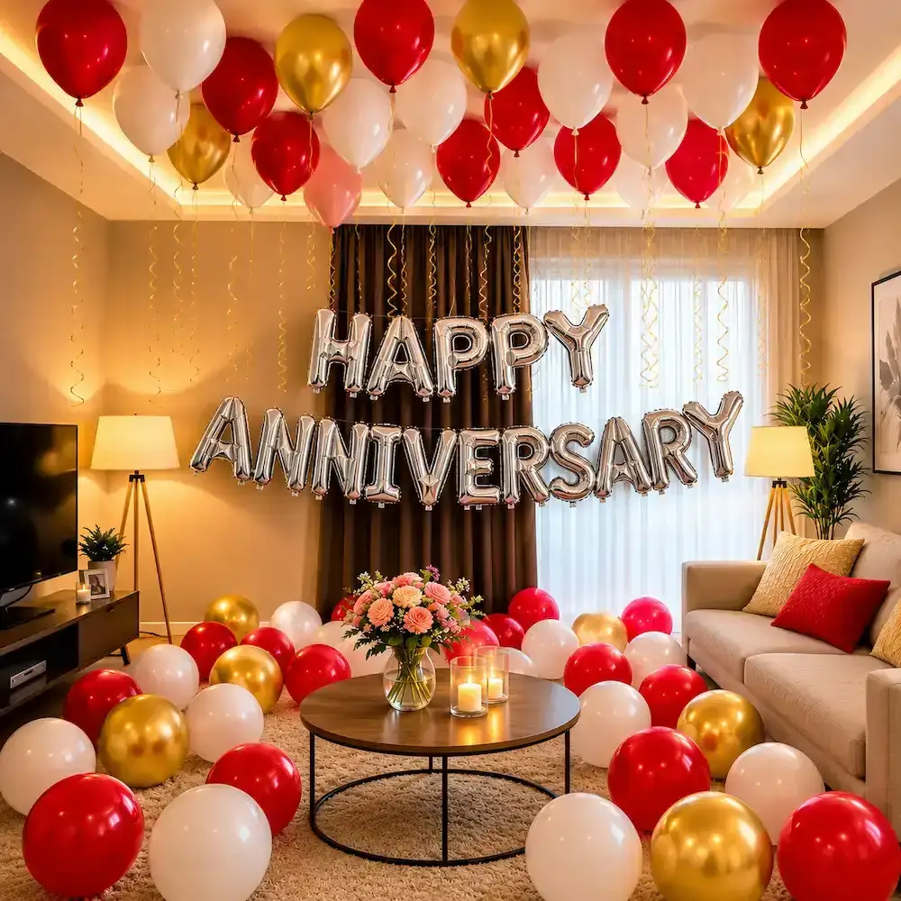 Simple Room Decoration For Anniversary