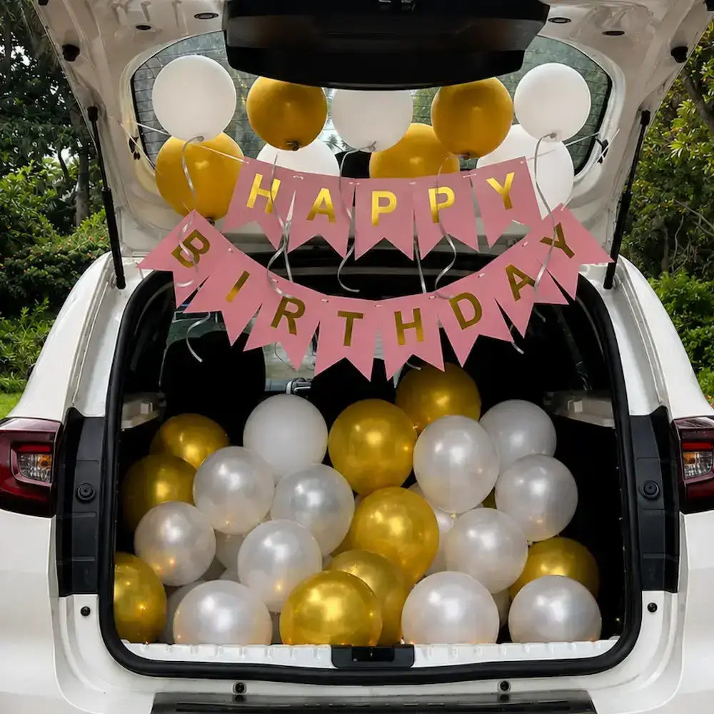 Car Boot Surprise with 40 metallic balloons — photo 2