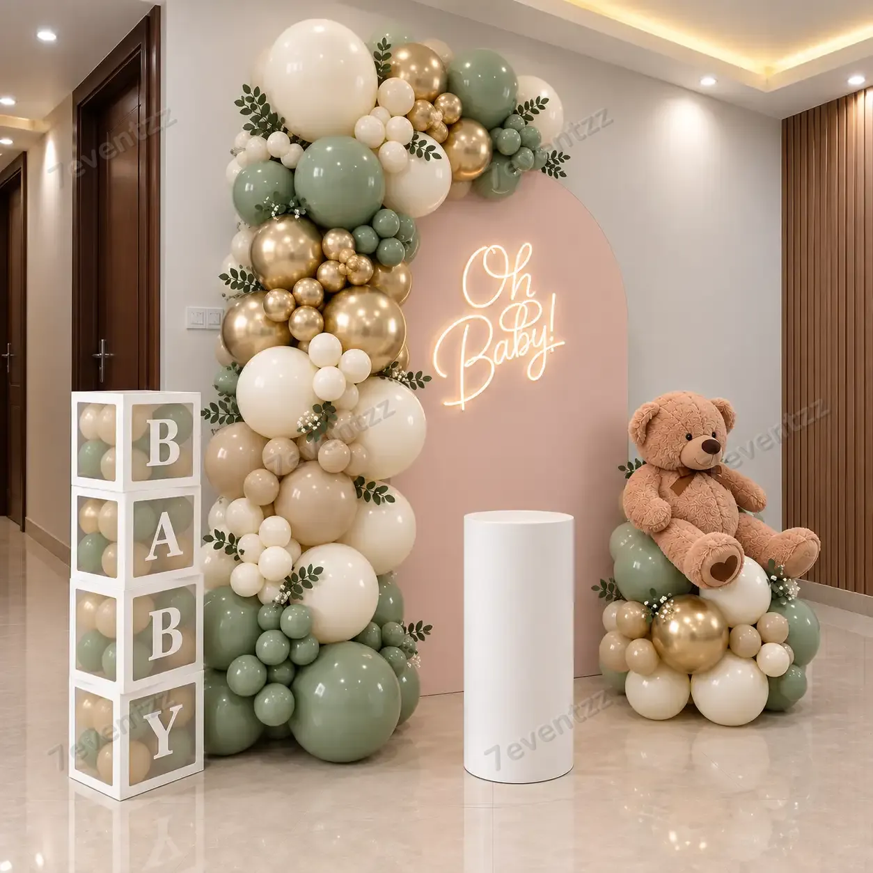 Baby Shower Party Celebration Decor with 200 balloons for arch decoration — photo 2