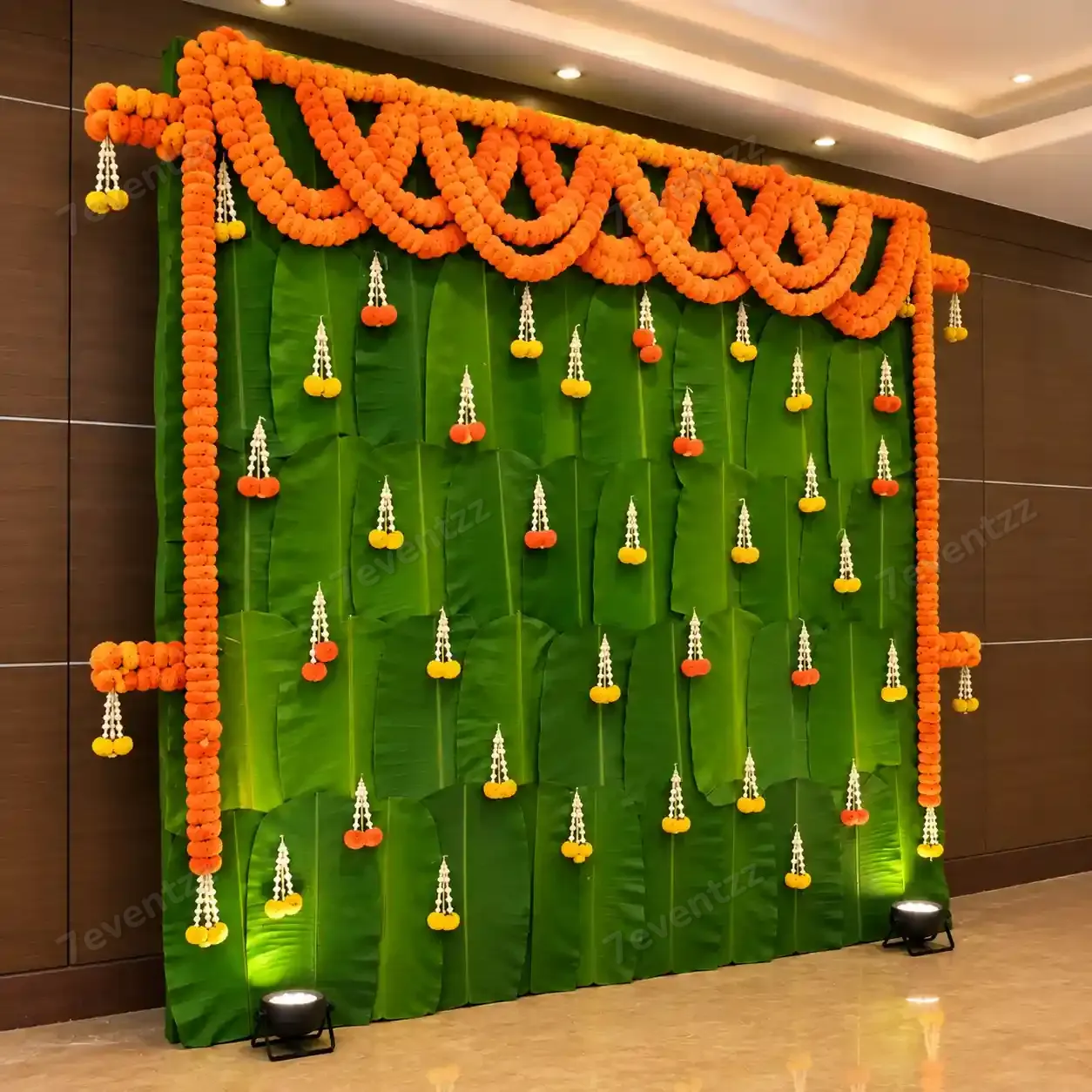 Green Leaves Backdrop Decoration for Baby Shower with leaves backdrop (8*8 feet) — photo 2