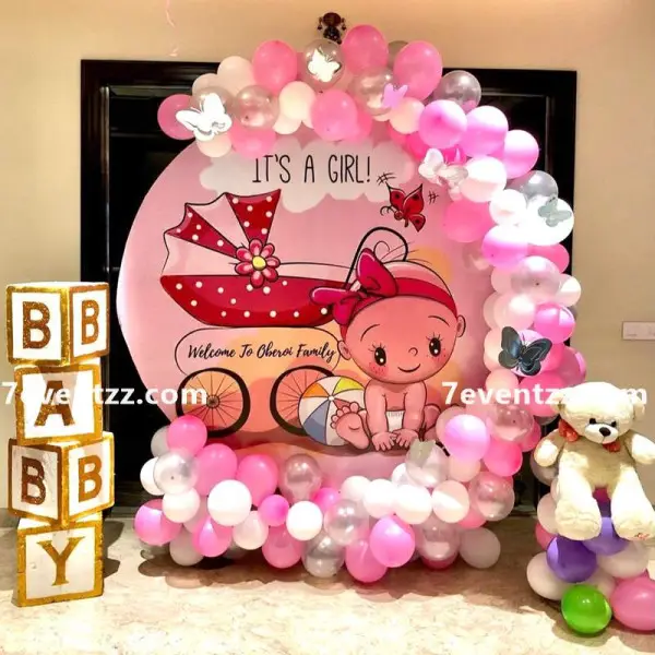New Born Baby Girl Decoration