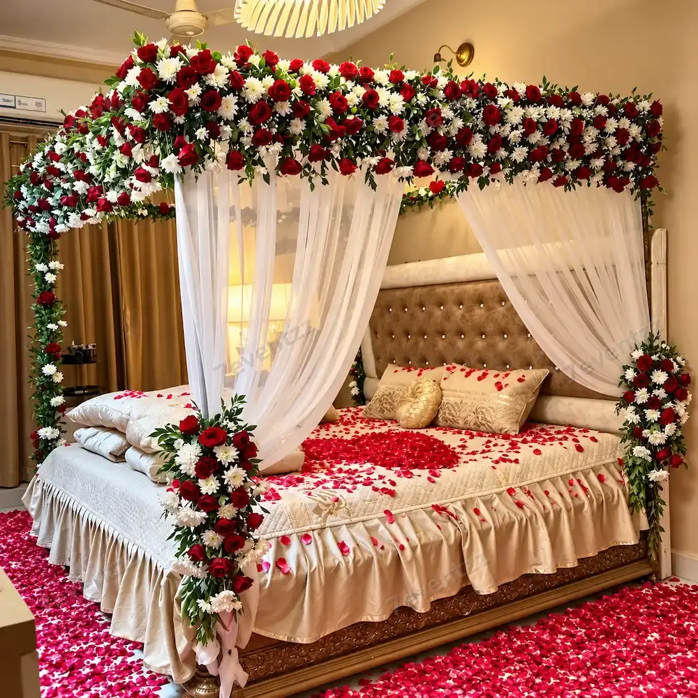 Beautiful Rose Bed Decoration