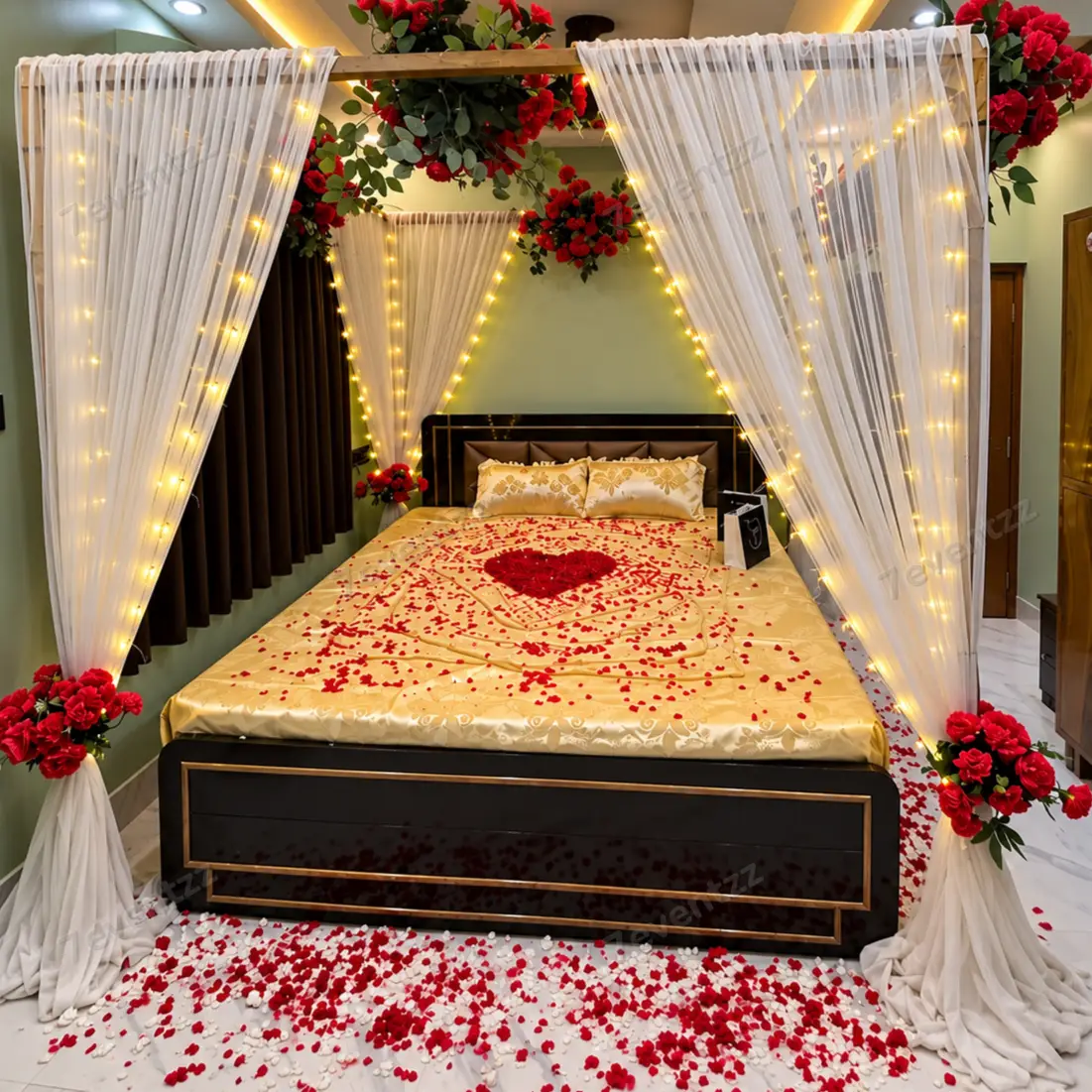 Romantic Retreat Decoration for First Night with all materials, setup & decor included — photo 2