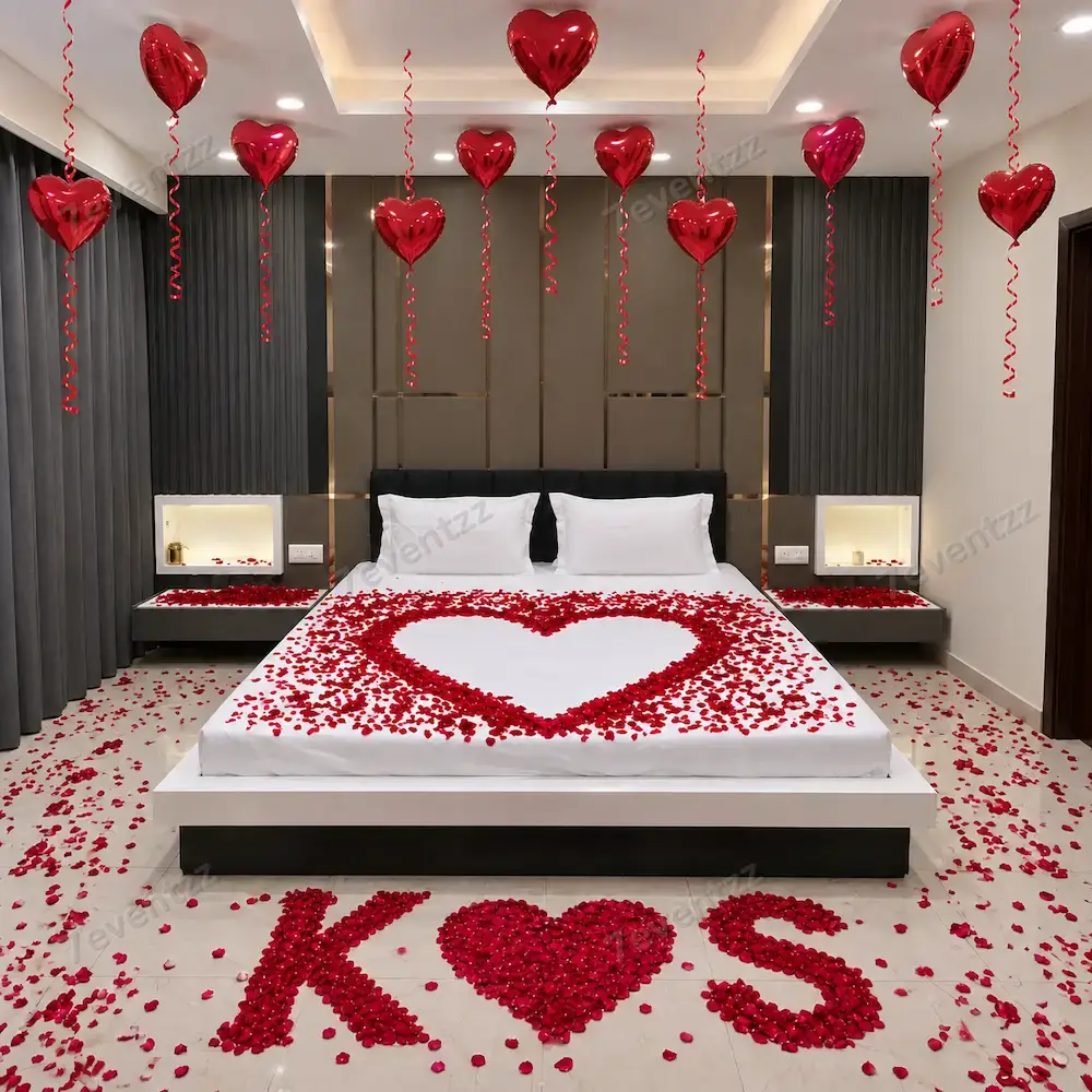 Rose Flower Bed Decoration