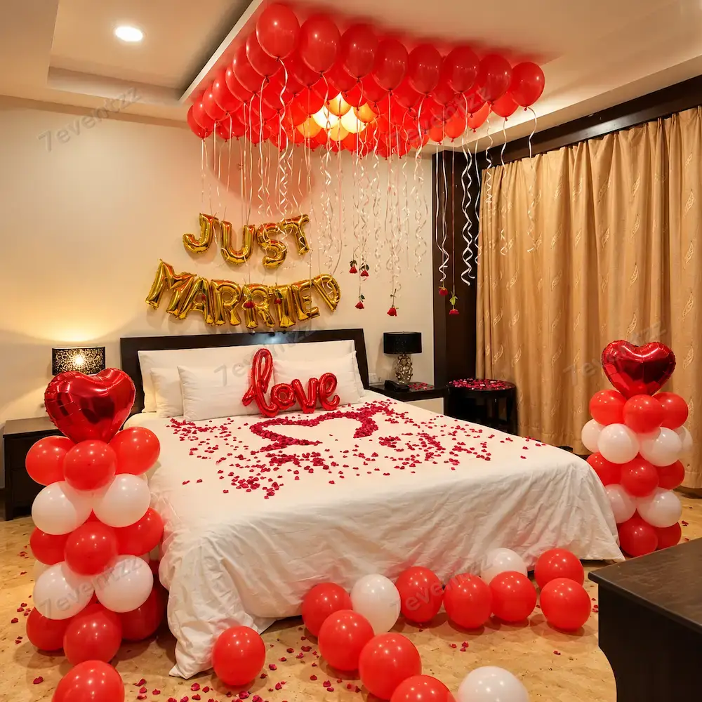 Wedding Night Room Setup