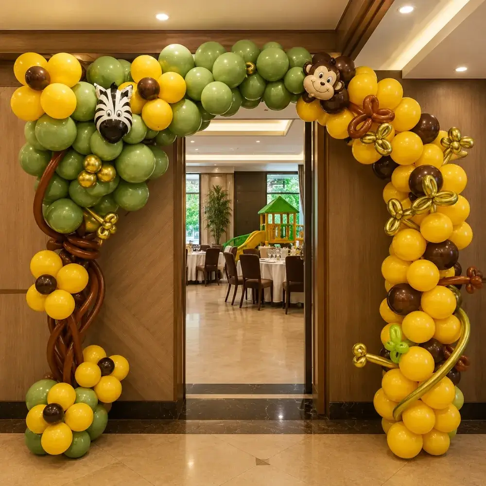 Animal Theme Stage Decoration with customized round backdrop (7*7 feet) — photo 2