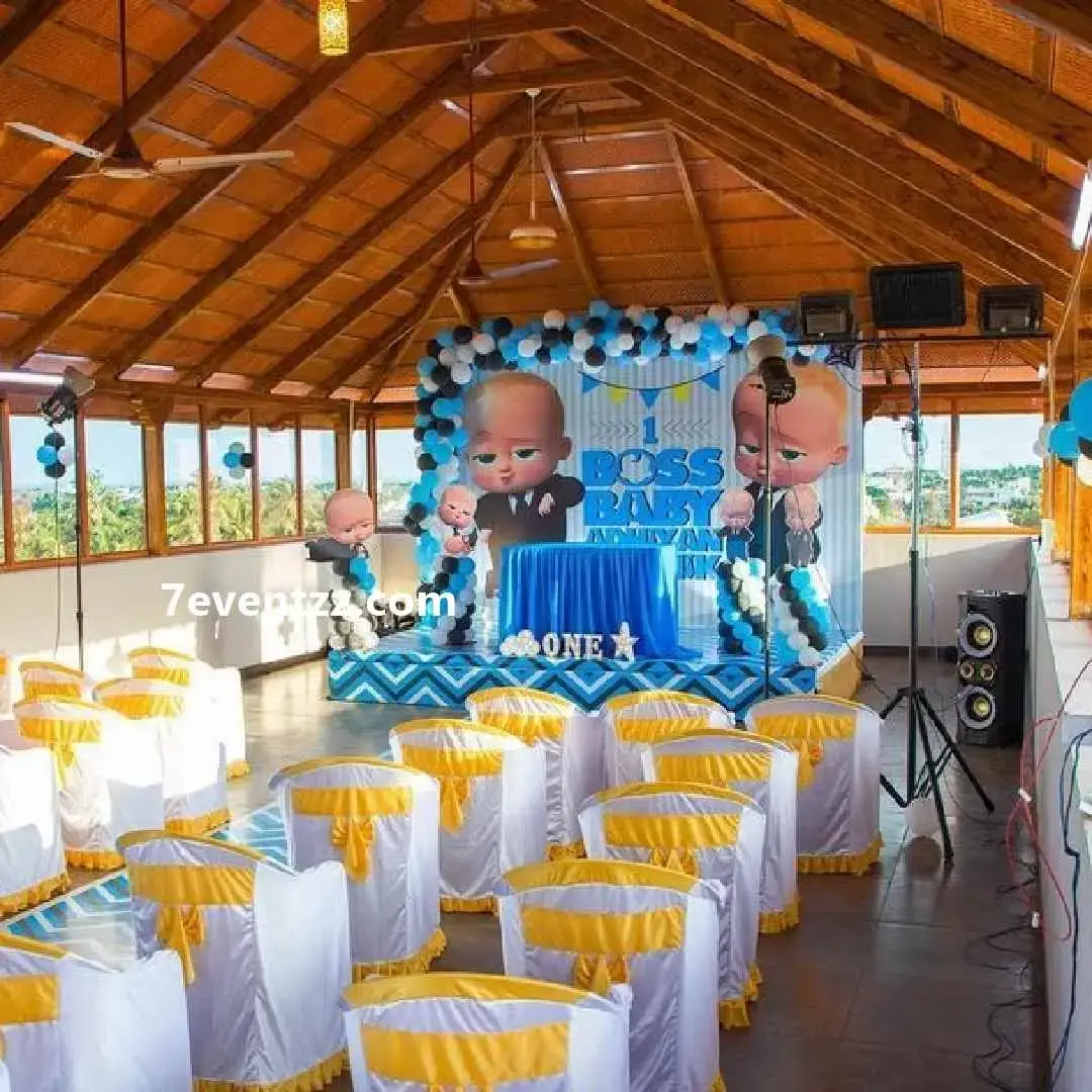Boss Baby Theme Stage Decoration with customized flex with stand (8*12 feet) — photo 3