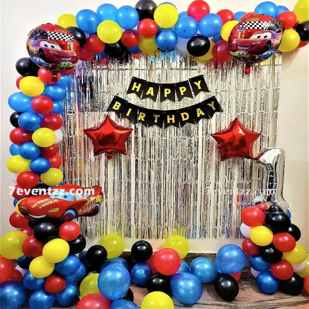 Car Theme Birthday Decoration