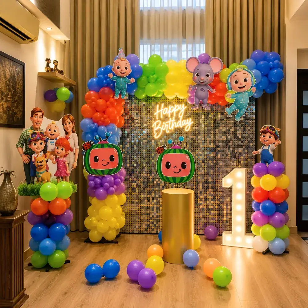 Cocomelon Backdrop Decoration