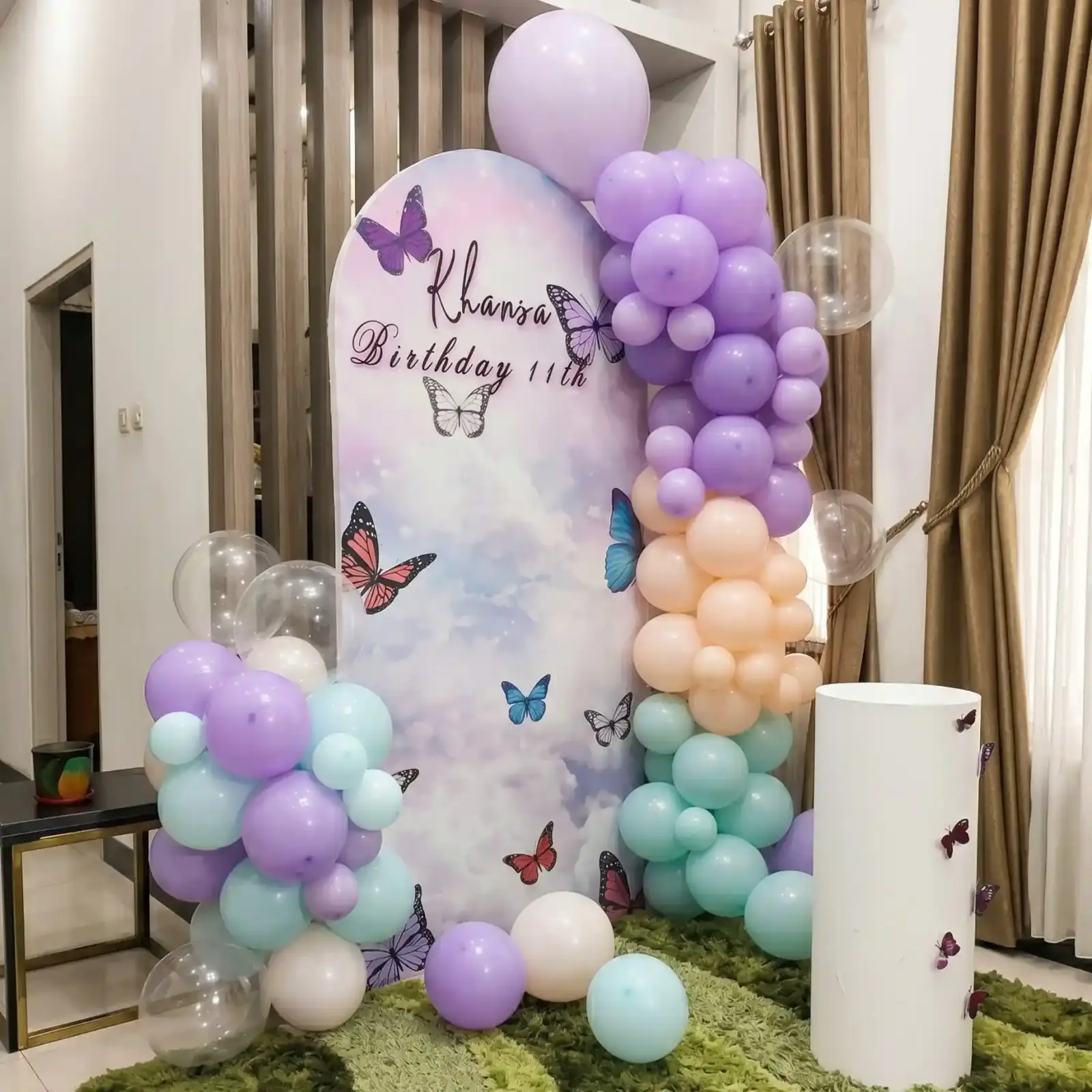 Customized Butterfly Panel Premium decoration with customized flex backdrop (3*8 feet) — photo 2