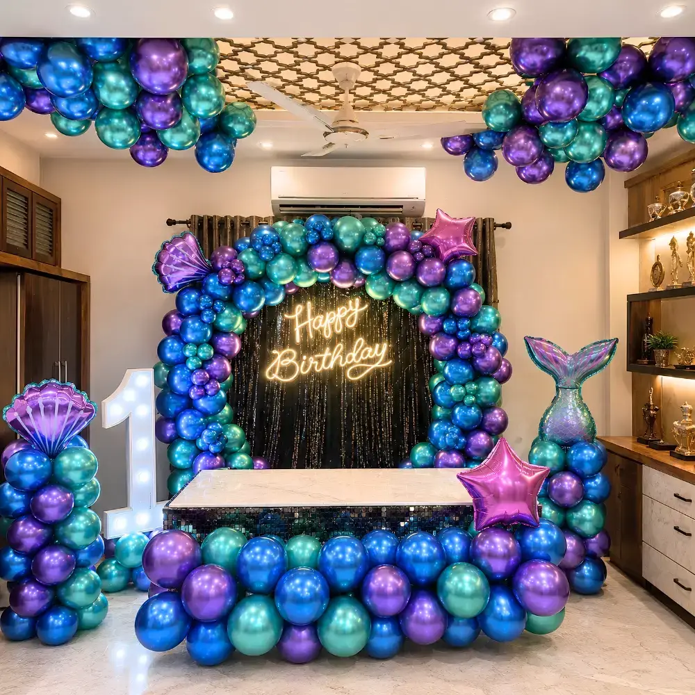Mermaid Theme Balloon Decor