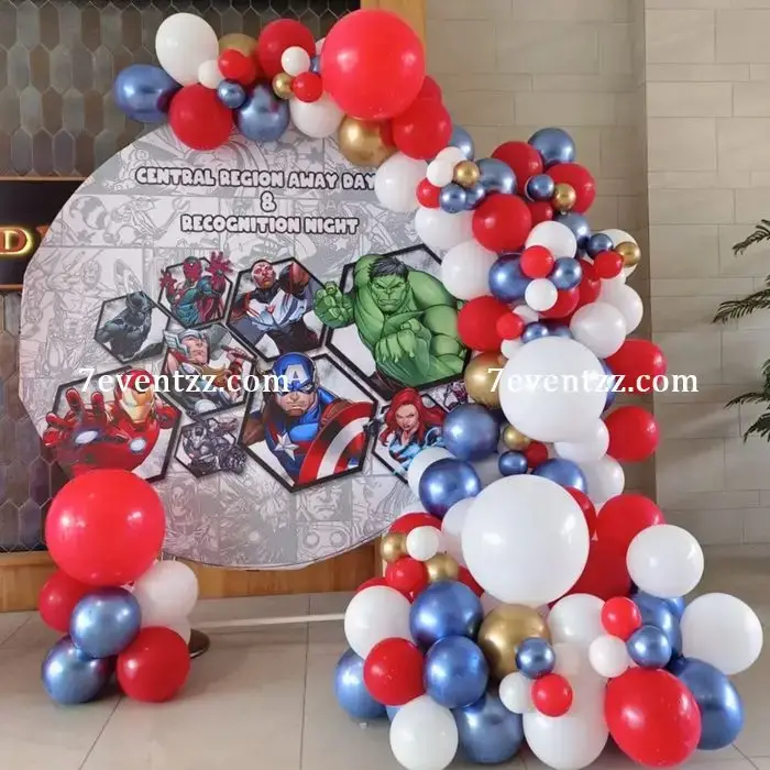 Premium Avenger Theme Decoration for Kids Theme with customized backdrop (7*7 feet)