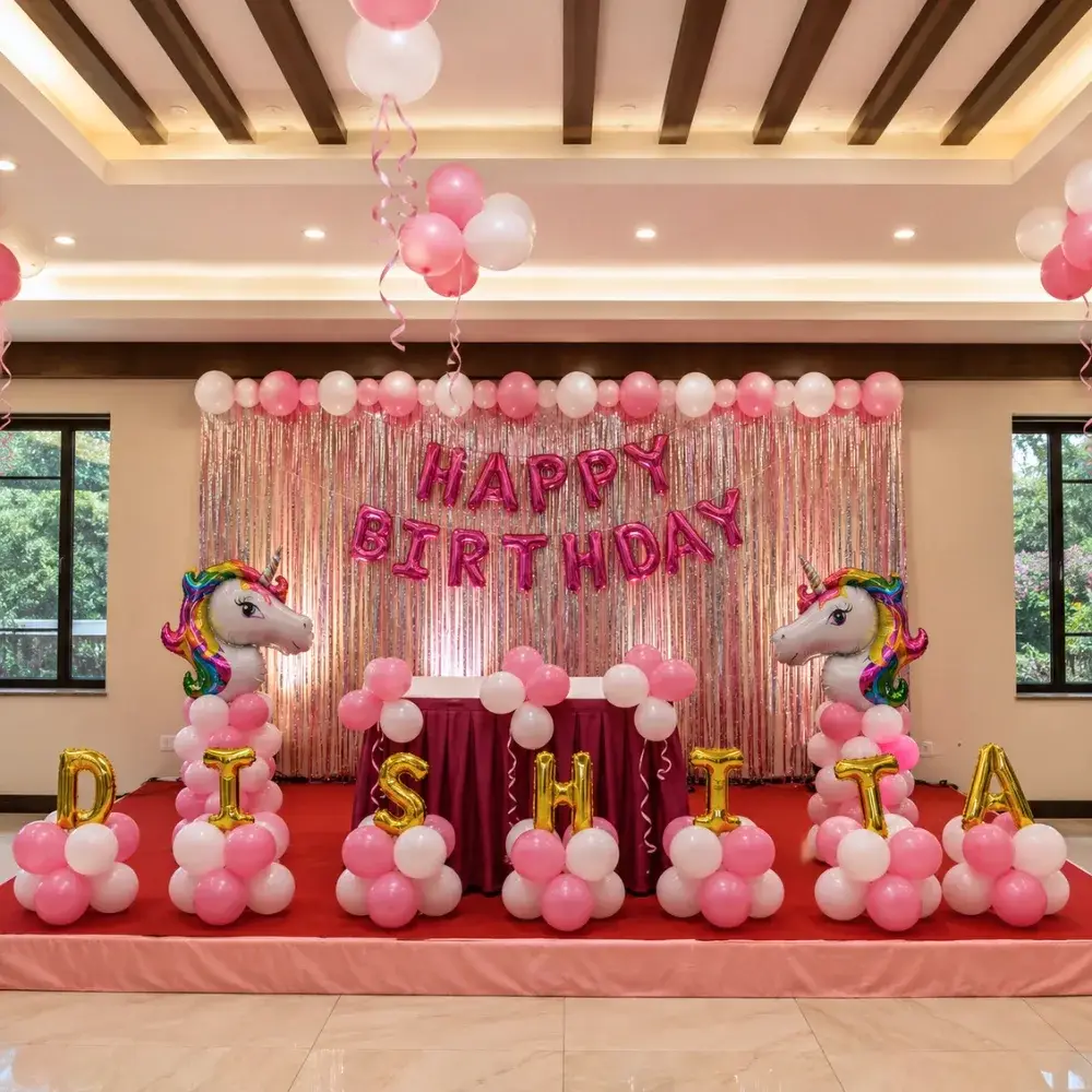 Simple Unicorn Stage Decoration