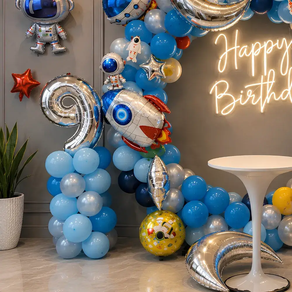 Space Theme Decoration for Kids Theme with ring backdrop (7*7 feet) — photo 2