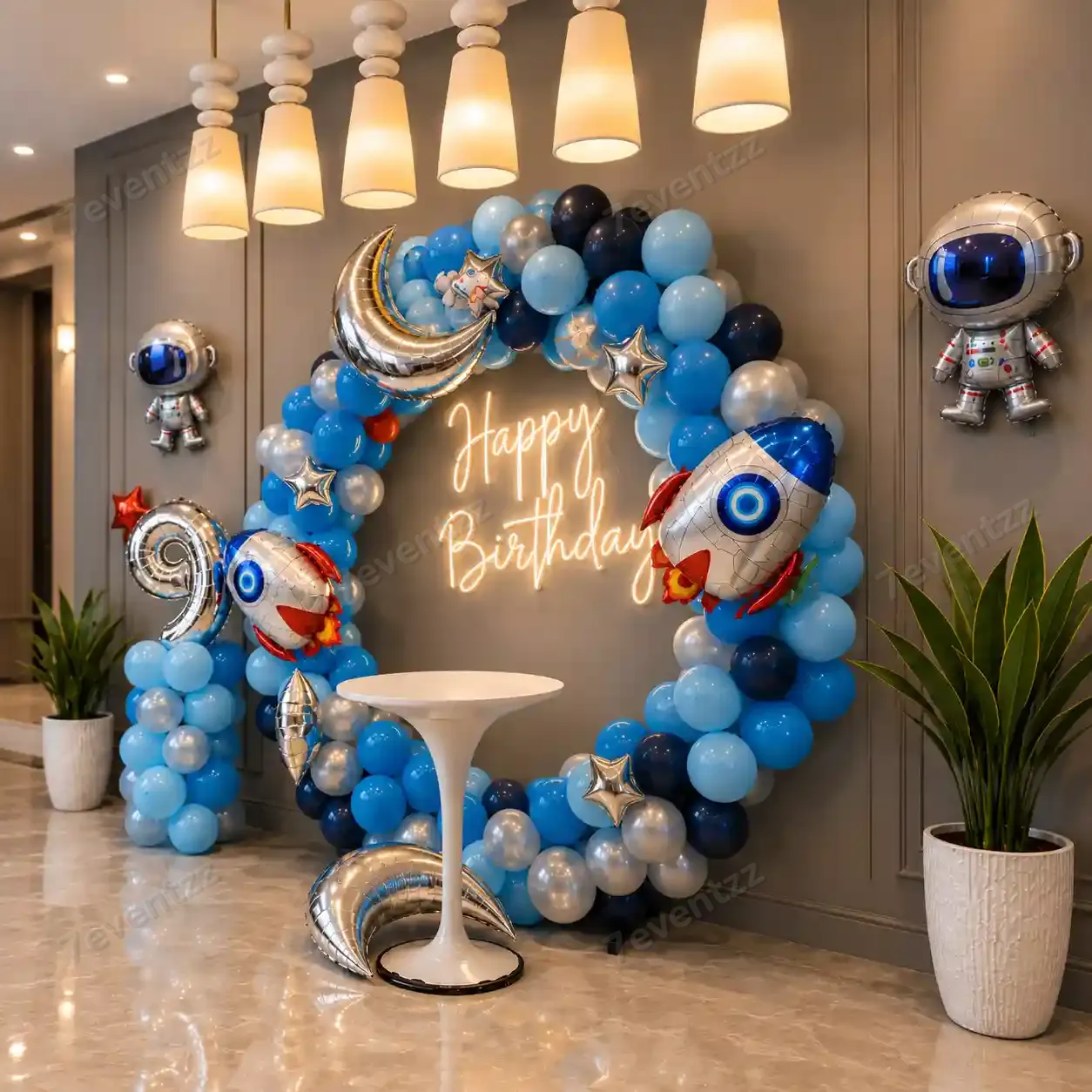 Space Theme Decoration for Kids Theme with ring backdrop (7*7 feet) — photo 2