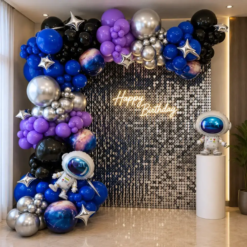 Space Theme Sequins Decoration