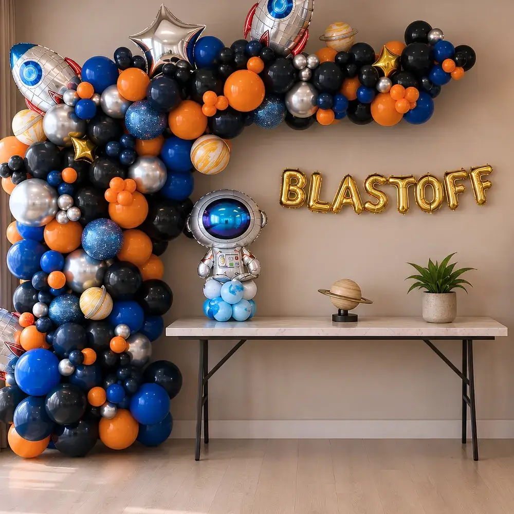 Spaceship Theme Decoration for Kids Theme with blast off foil — photo 2