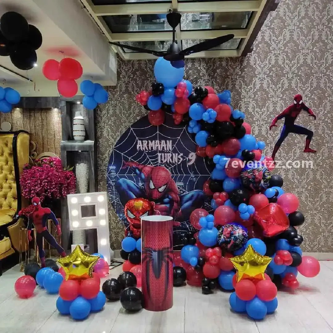 Spiderman Backdrop Decoration for Kids Theme with customized backdrop (7*7 feet) — photo 3