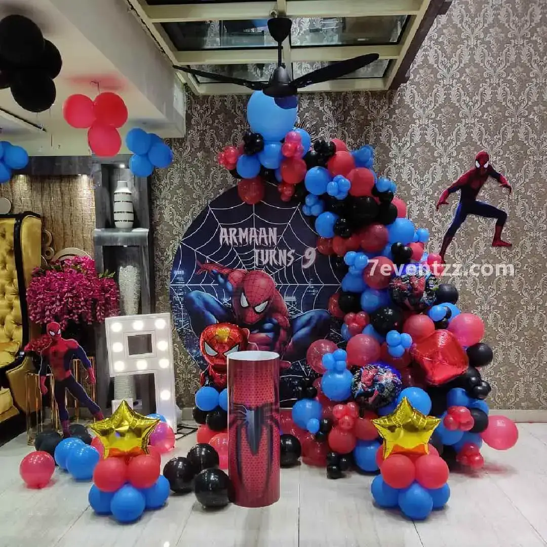 Spiderman Backdrop Decoration for Kids Theme with customized backdrop (7*7 feet) — photo 2