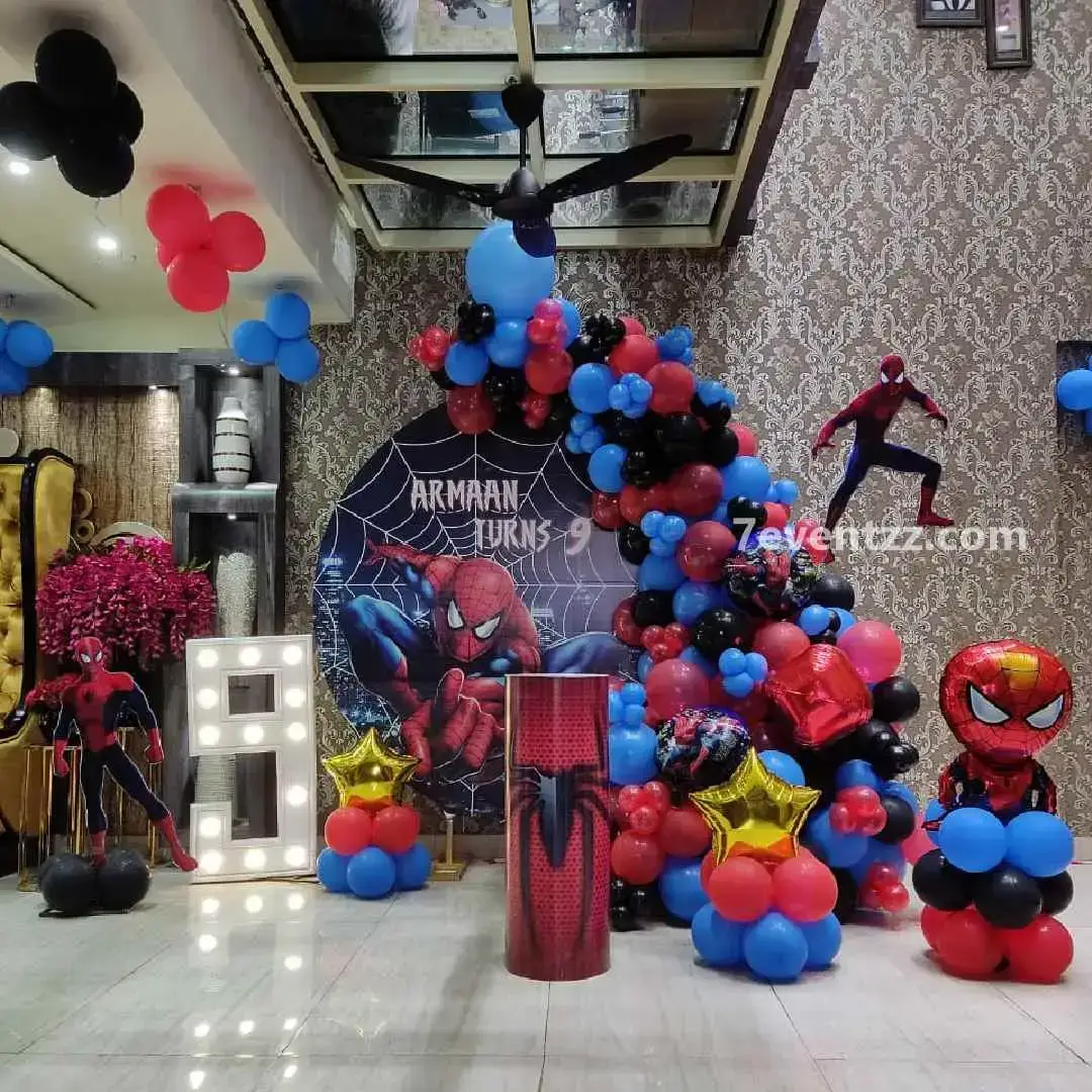 Spiderman Backdrop Decoration
