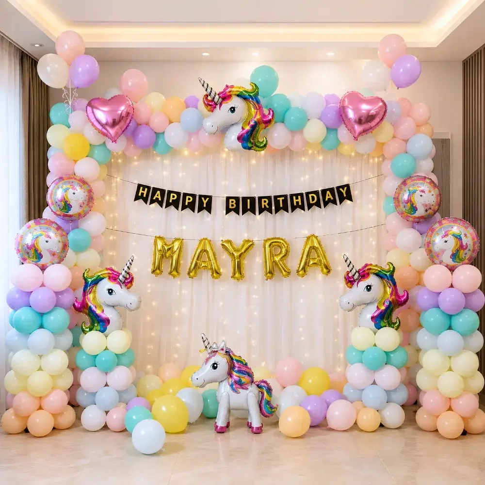 Unicorn Backdrop Decoration