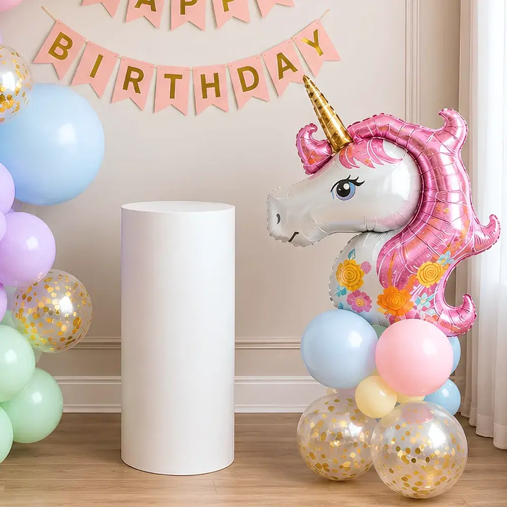 Unicorn Birthday Arch Kids Theme decoration with balloon arch of 170 balloons — photo 2