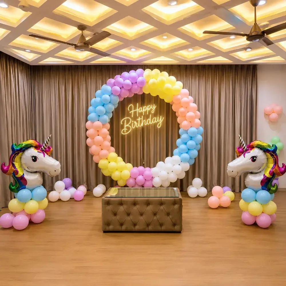 Unicorn Theme Backdrop Decoration