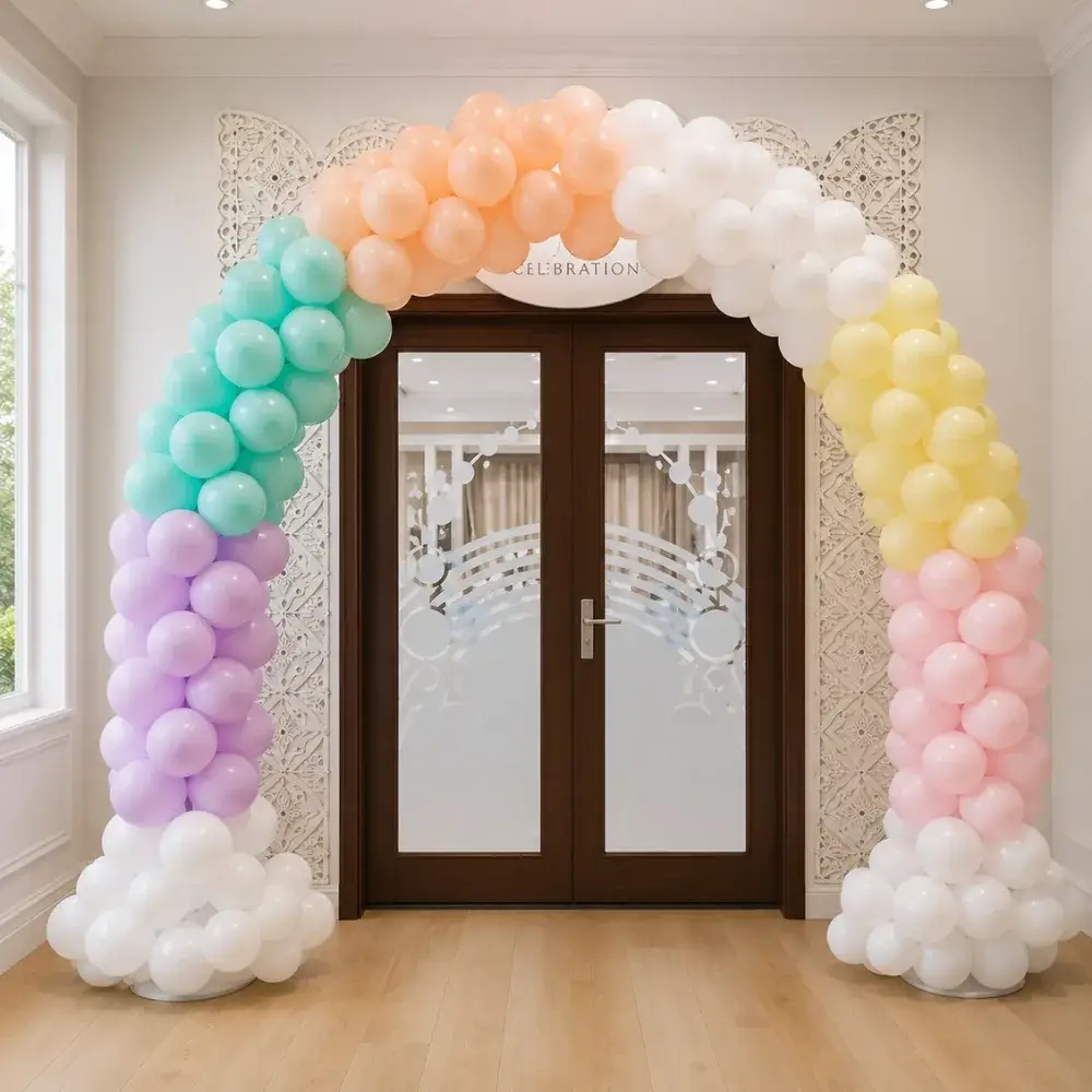 Unicorn Theme Stage Decoration with customized round backdrop (7*7 feet) — photo 3