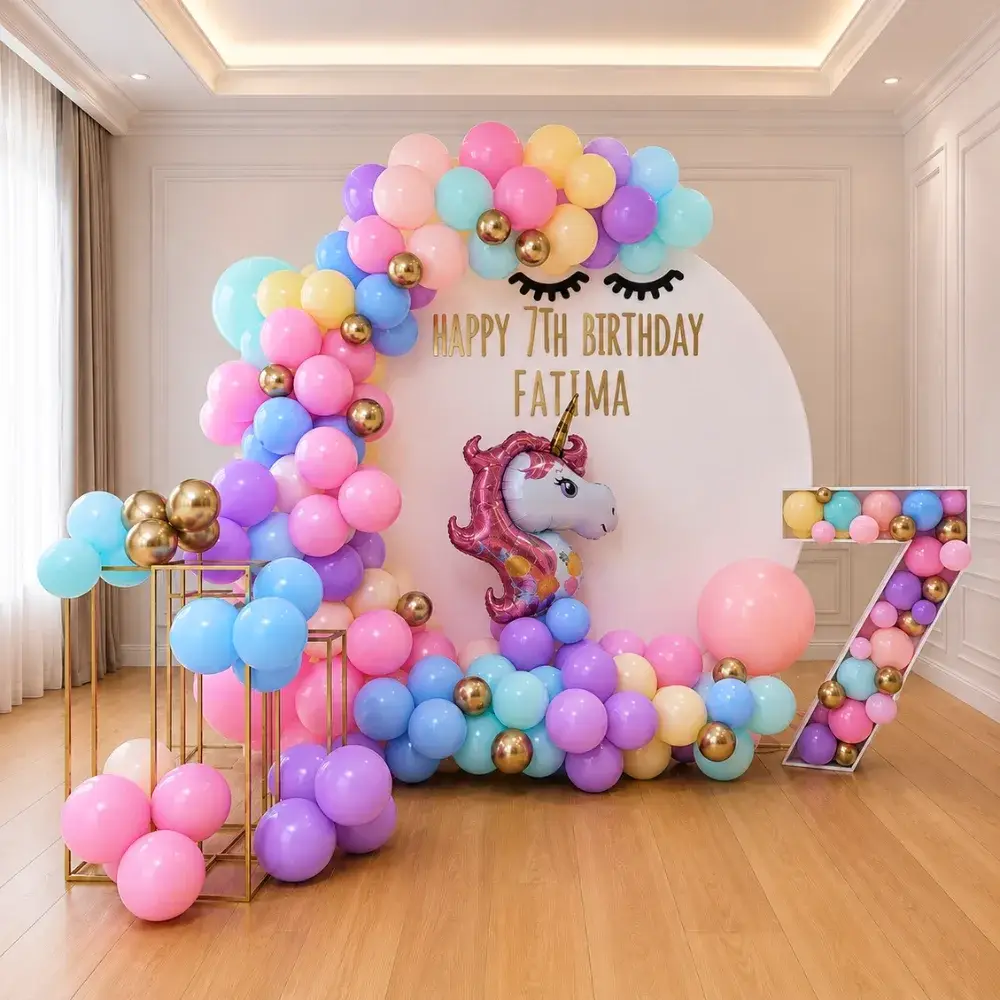 Unicorn Theme Stage Decoration