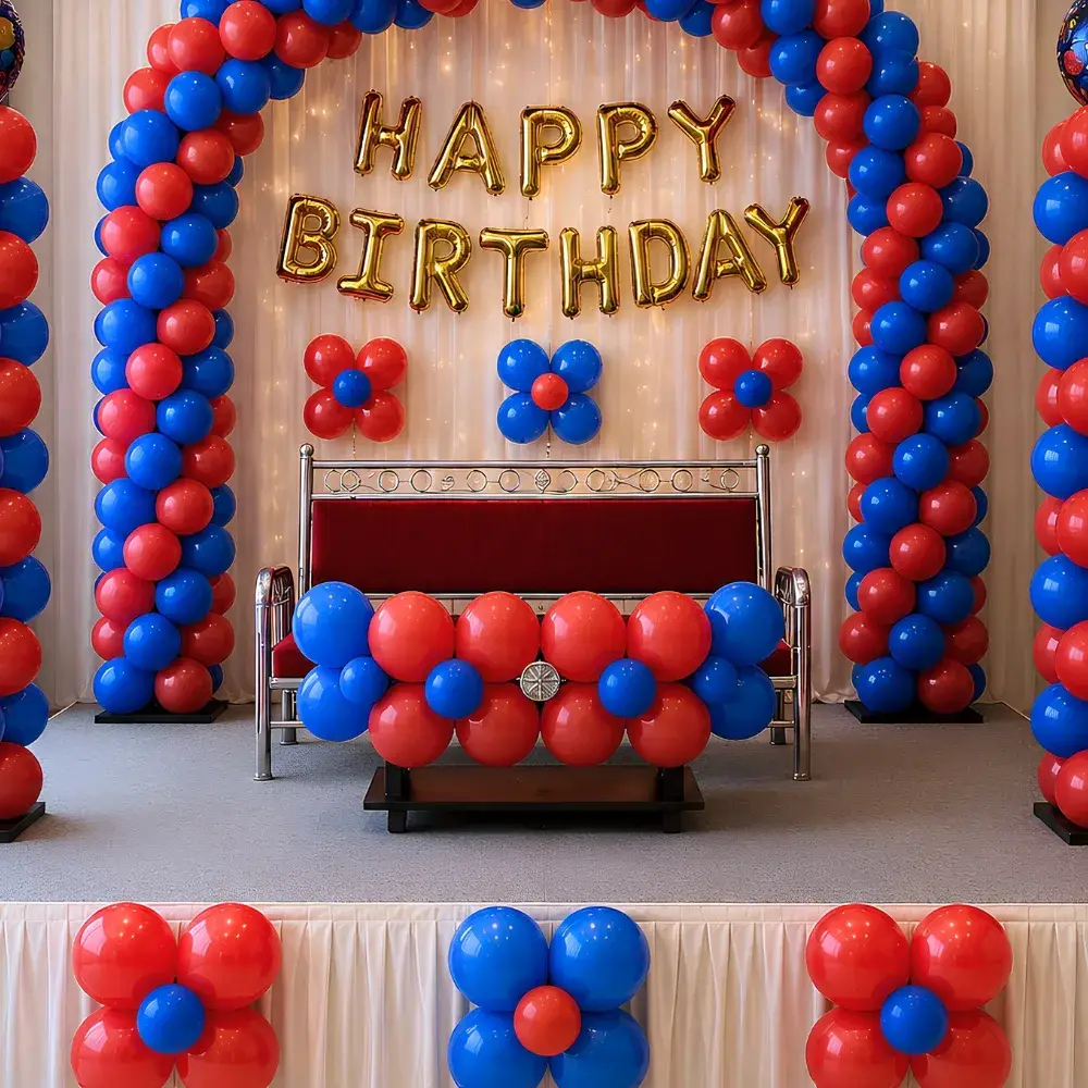 Stage Decoration Balloon with happy birthday letter foil — photo 2