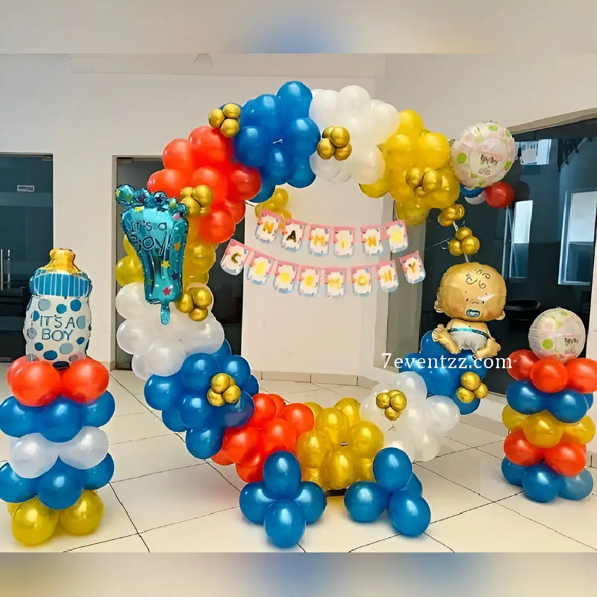 Colorful Naming Ceremony Backdrop