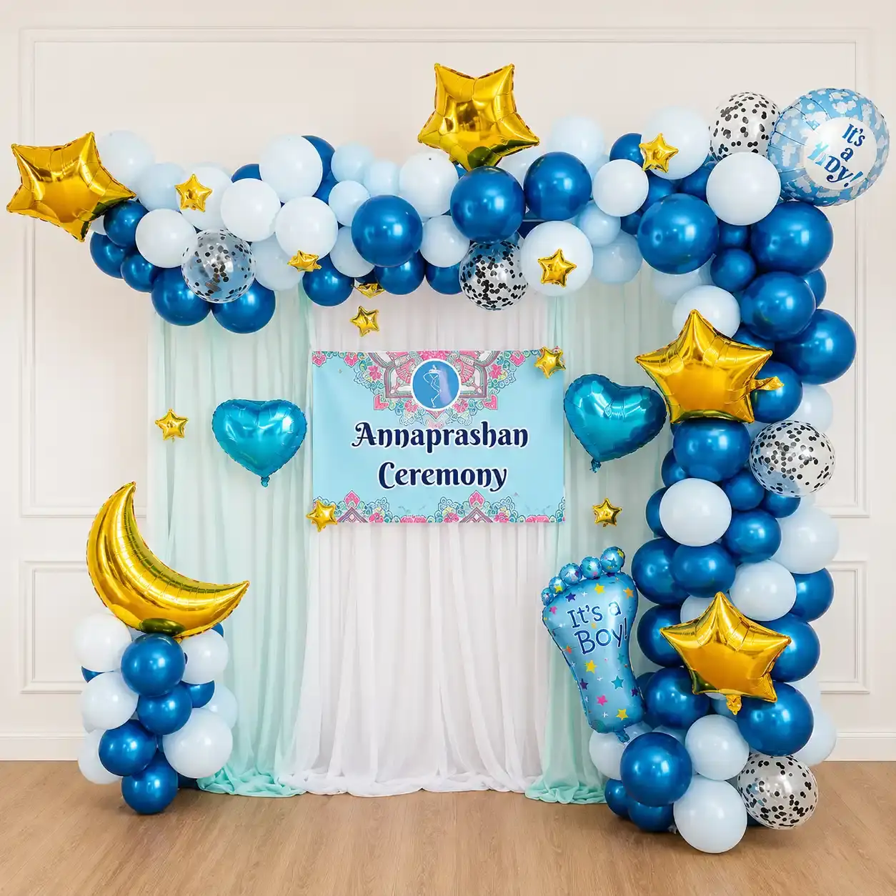 Annaprashan Home Balloon Decoration