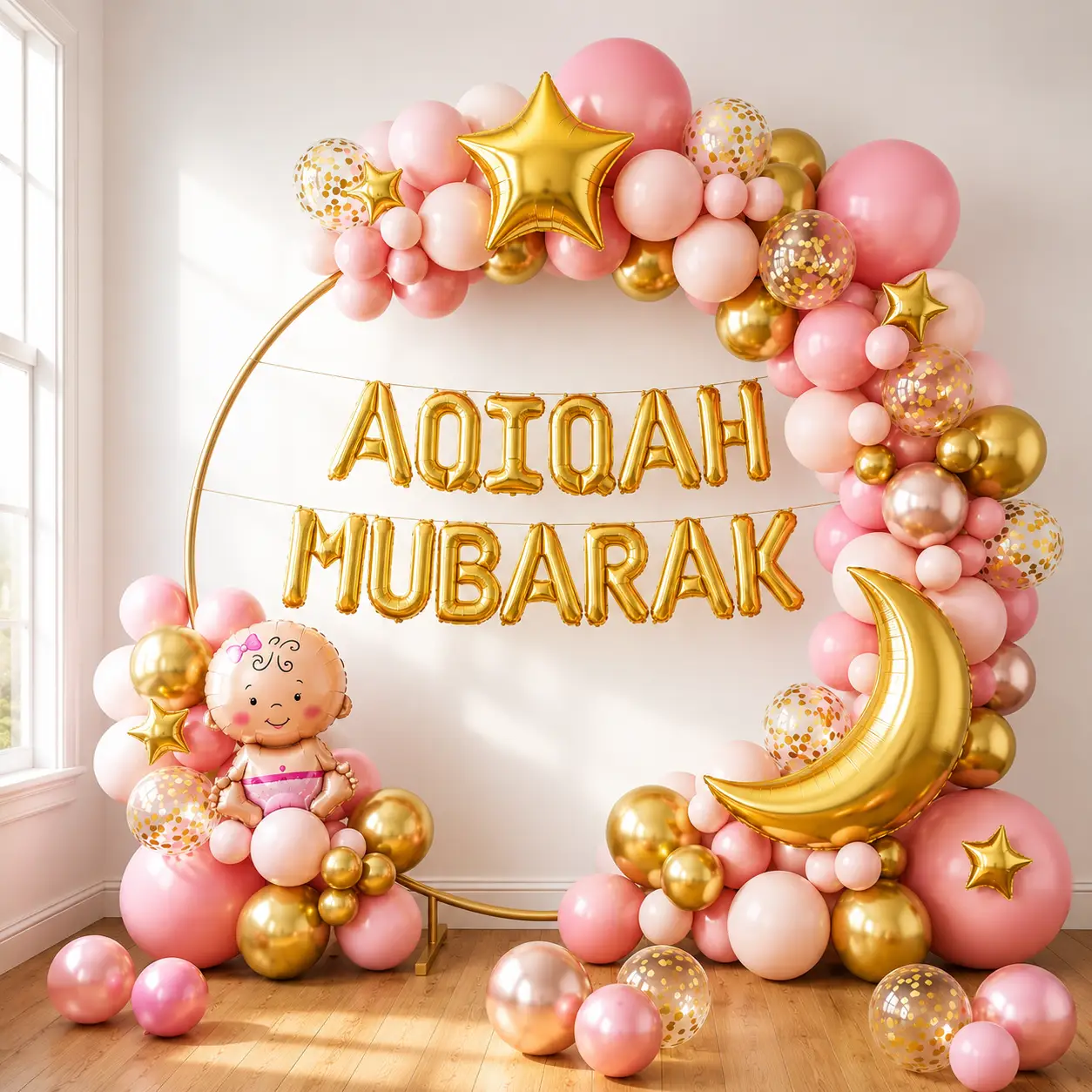 Baby Aqiqah Decoration with Balloon