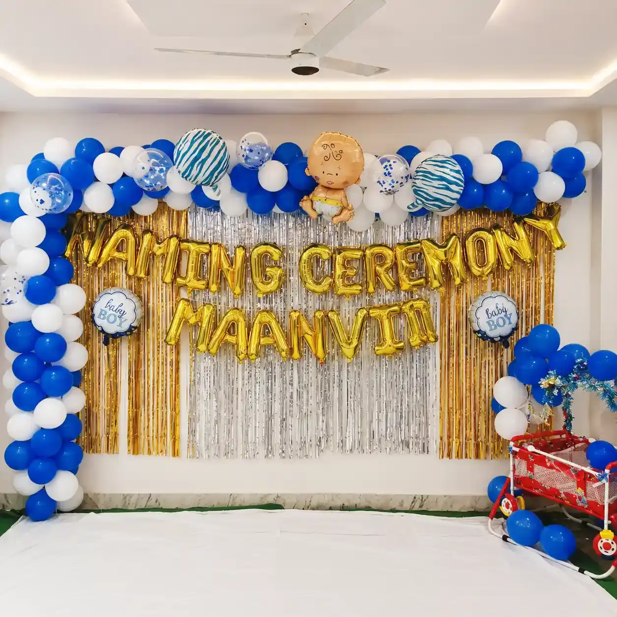 Baby Naming Balloon Decoration