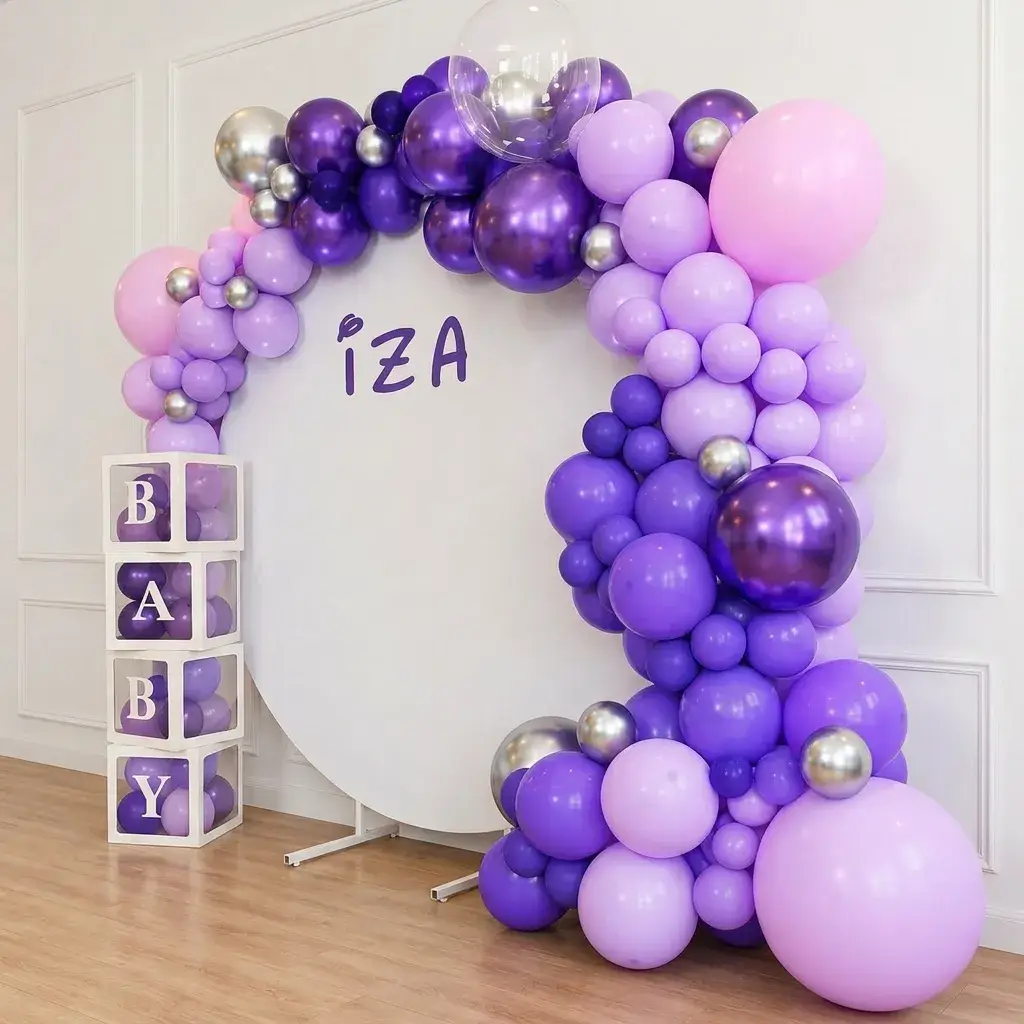 Customized Naamkaran Backdrop Ceremony decoration with customized backdrop with stand (7*7 feet) — photo 2
