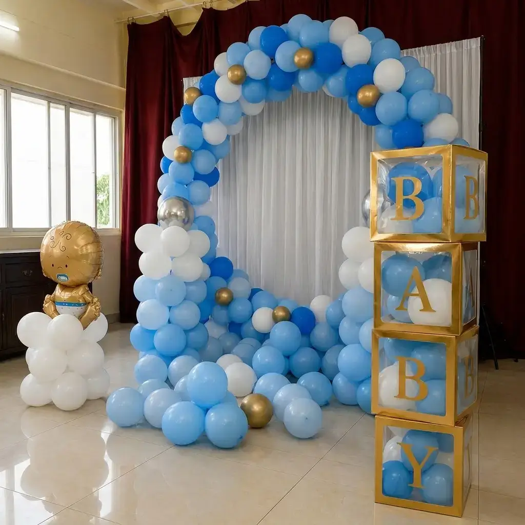 Name Ceremony Ring Decoration with ring backdrop with stand (7*7 feet) with banner — photo 2