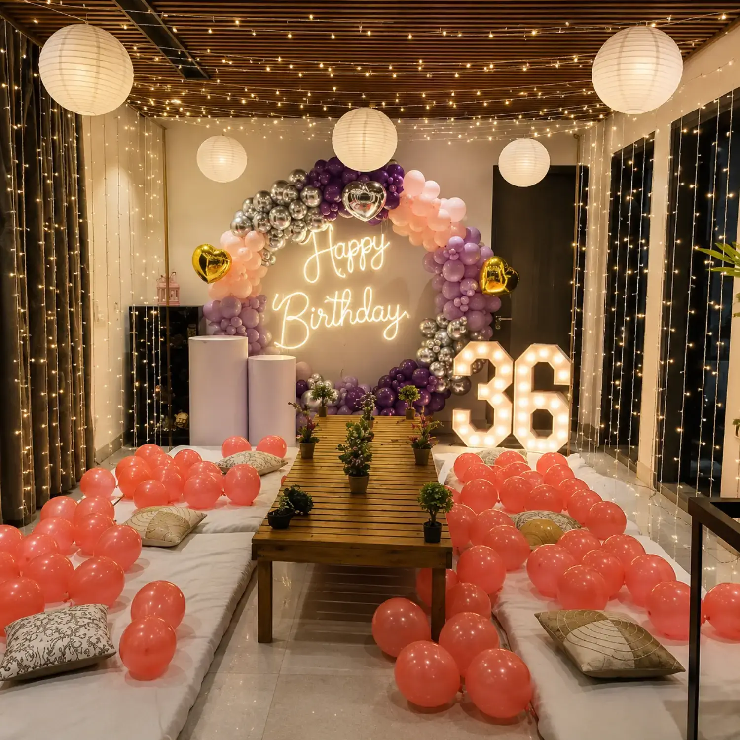 Birthday Terrace Decoration