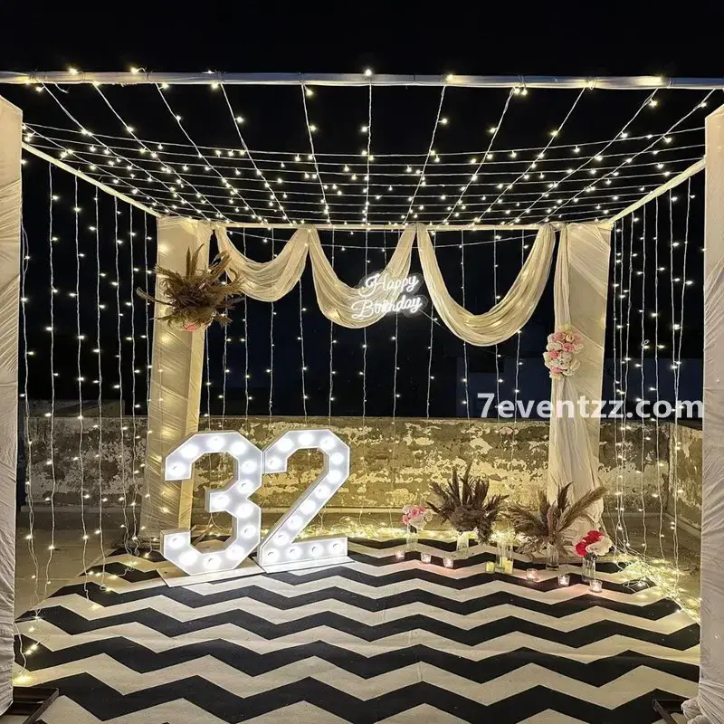 Terrace Party Setup