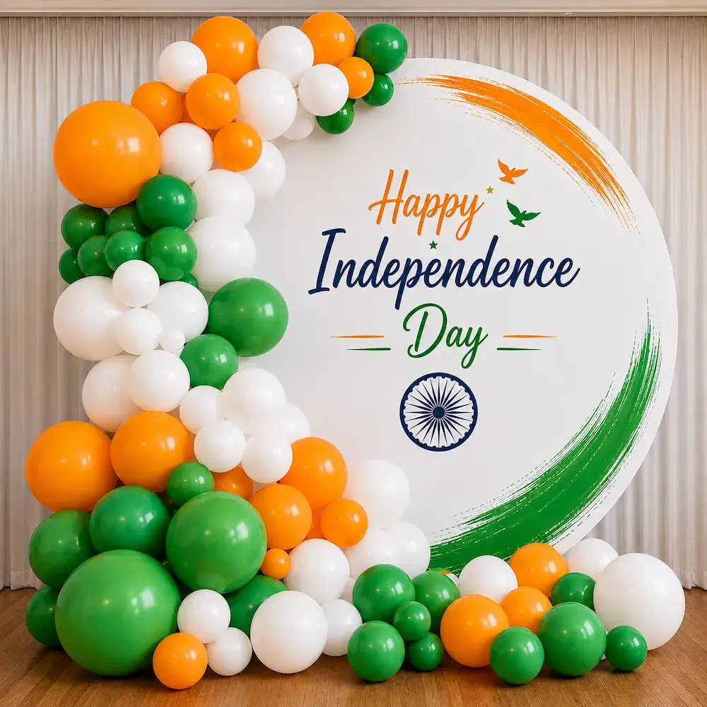 Independence Day Backdrop Decoration