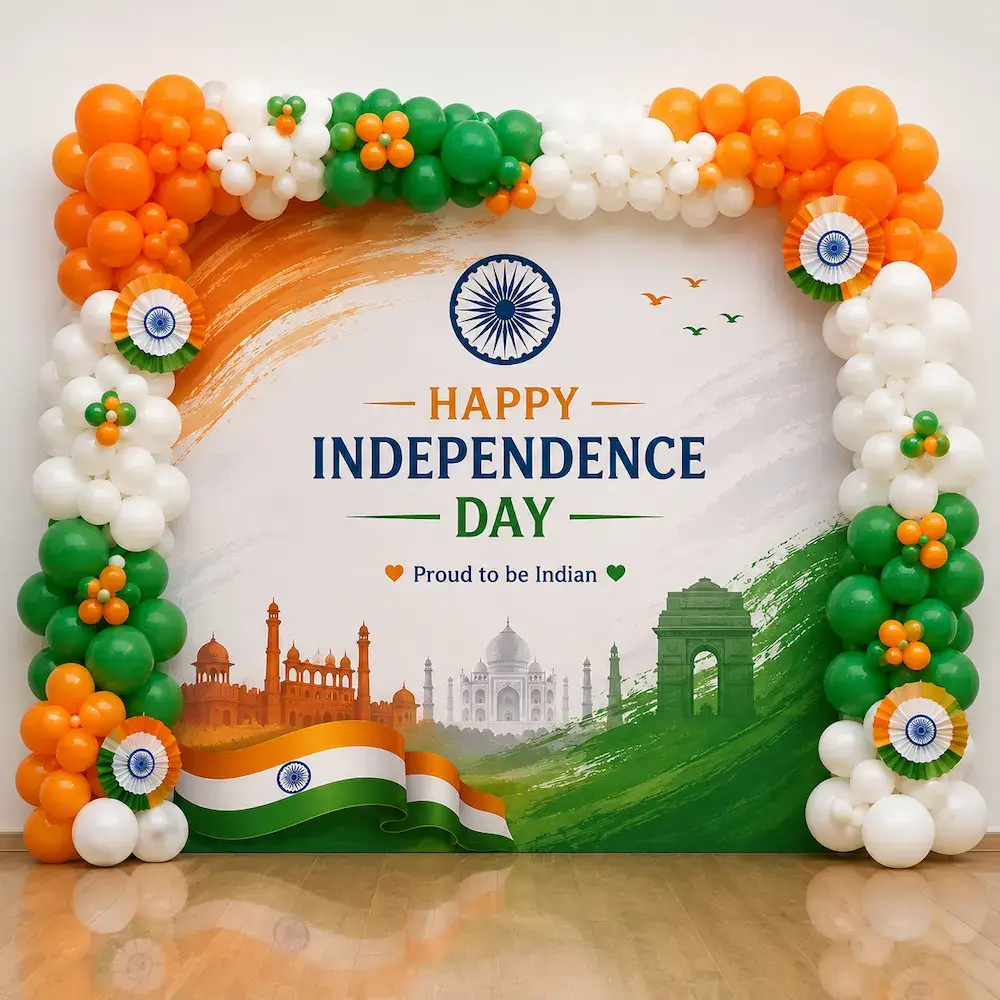 Independence Day Balloon Arch Decoration