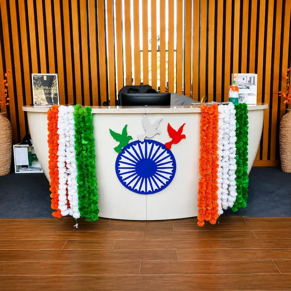 Tricolor Office Decoration for Independence Day
