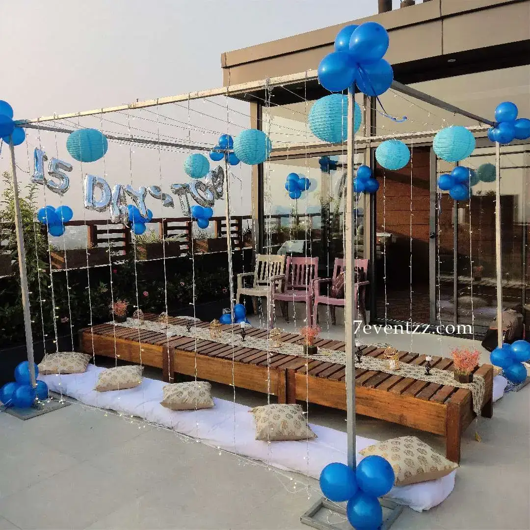 Bachelorette Party at Terrace with stand frame of (10*10 feet) with fairy lights — photo 2