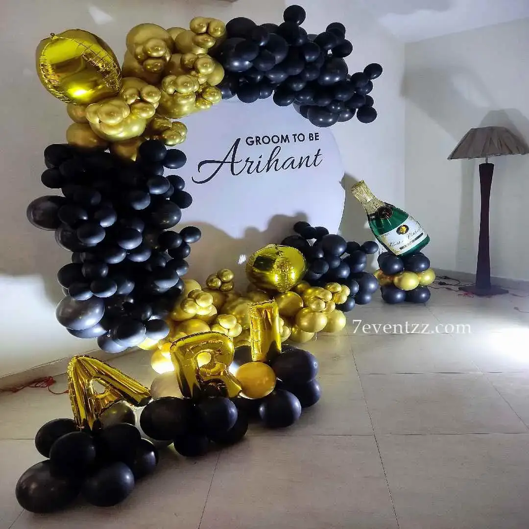 Groom to be Backdrop Bachelorette decoration with customized round backdrop (7*7 feet) — photo 2