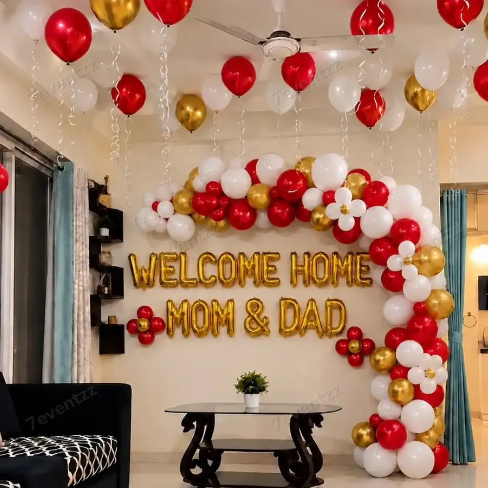 Welcome Home Parents Decoration for Room with 170 balloons for arch decoration — photo 2