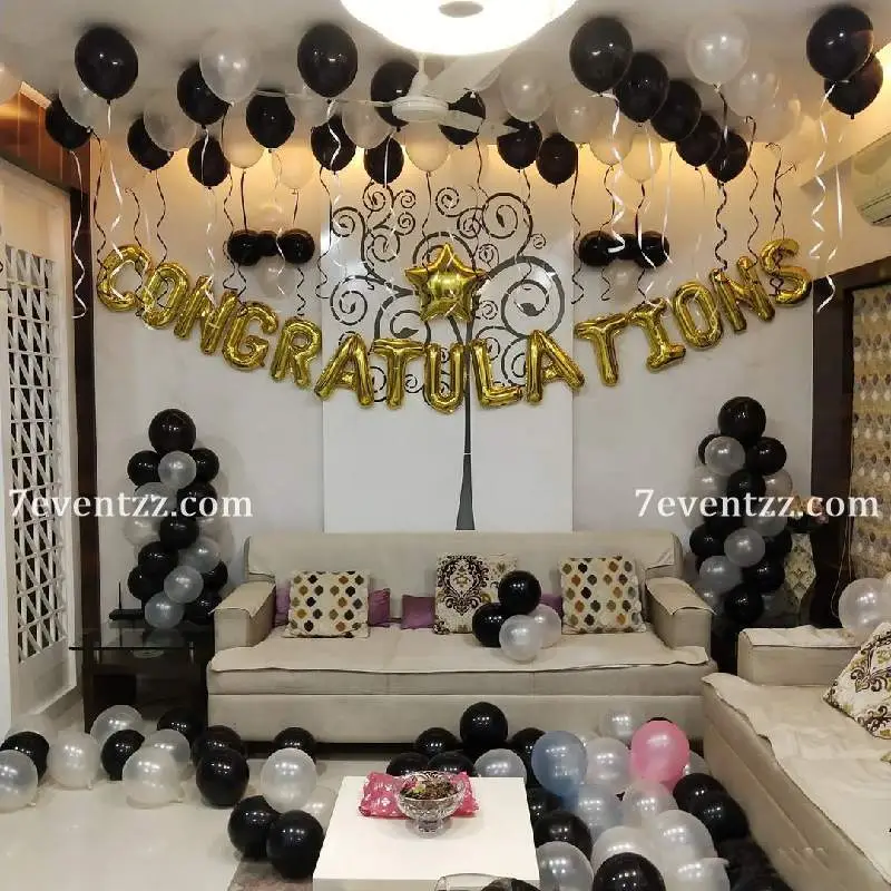 Congratulations Balloon Setup