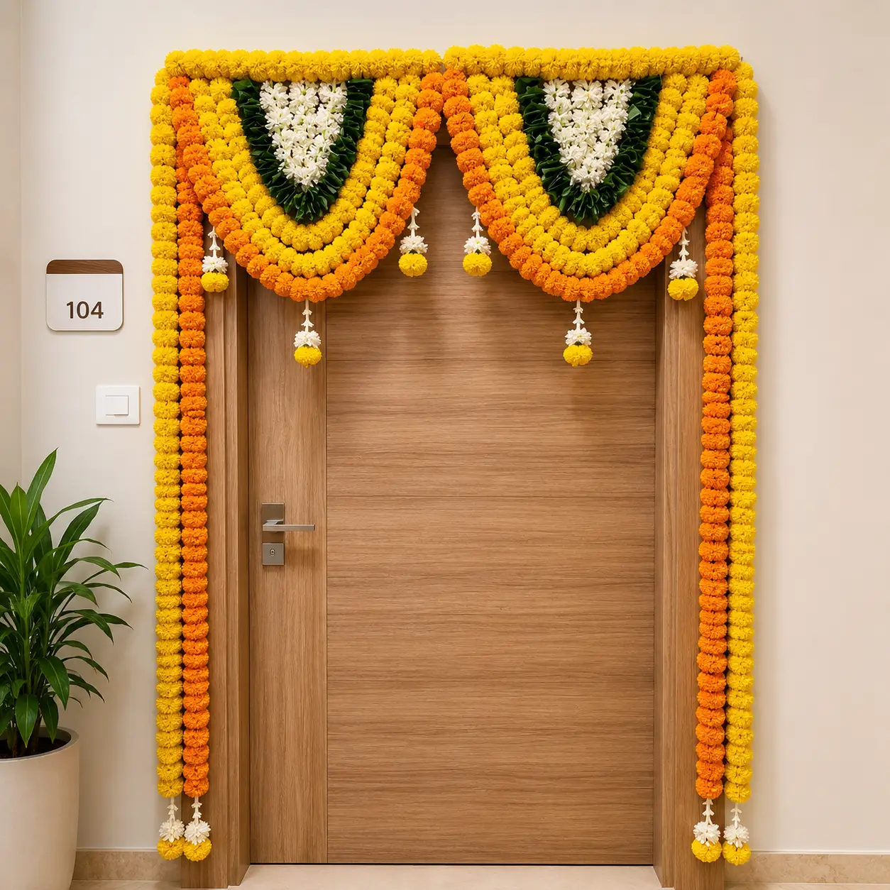 Beautiful Housewarming  Bloom Decor for Flower with flower garland for gate & stair decoration — photo 2