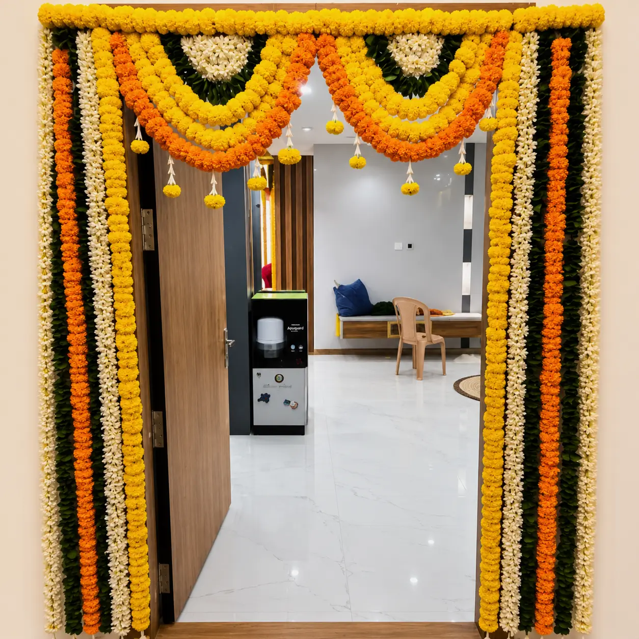 Indian Style Housewarming Floral Decor